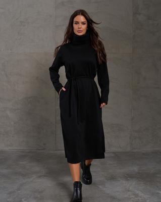Angora Turtleneck Dress with Slits ISSA PLUS