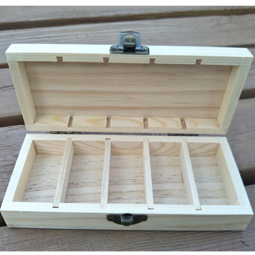 

Solid Wood Essential Oil Box with 5 Compartments for 5ml Bottles