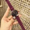 Trendy Brand Fashionable Baby's Breath Ladies Watch Genuine Leather Waterproof Casual Quartz Watch