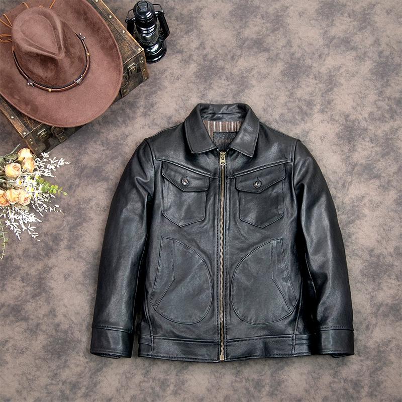 

Китайский размер подлинная дубленая овчина мужская кожаная куртка осень настоящее кожаное пальто осень 6XL