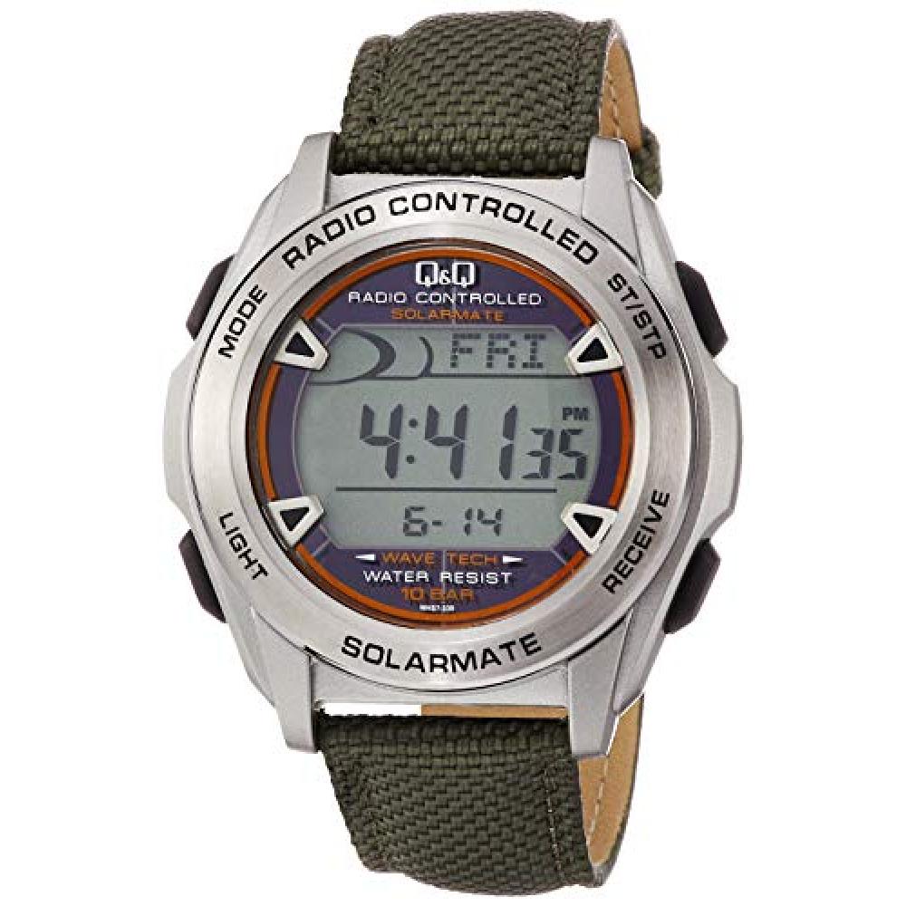 Citizen Q Q Watches Digital Radio Waves Solar Waterproof Date Leather Belt Mhs7 330 Mens Green Buy At A Low Prices On Joom E Commerce Platform