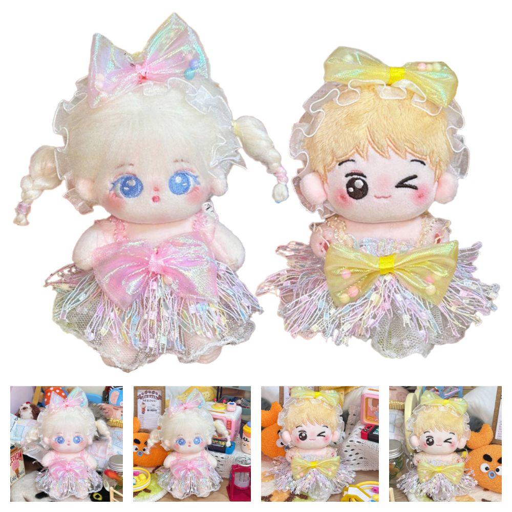 Lace Doll Dress Set 10CM Miniature Dress Suit Creative Doll Clothes Cotton Stuffed Doll
