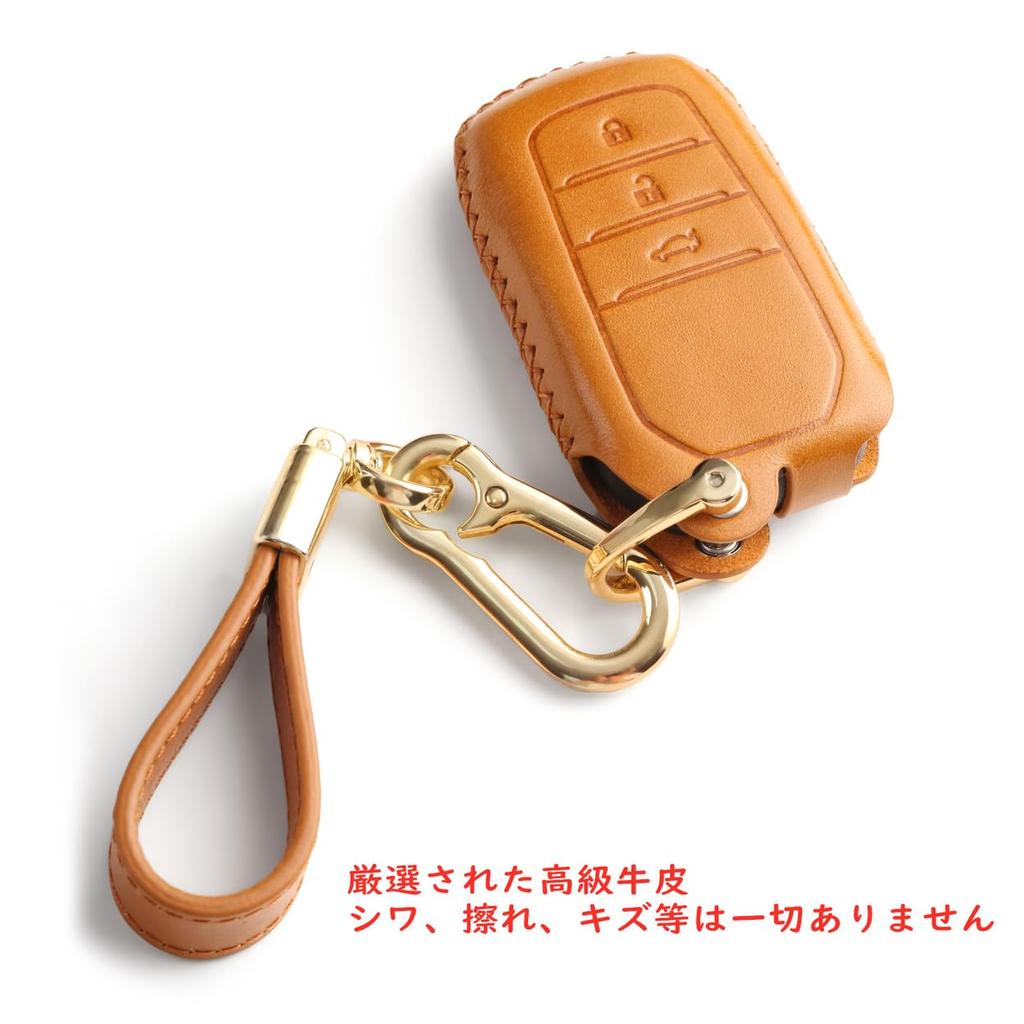 Toyota Key Case Key Holder Premium Cowhide Leather New Model Harrier 80 Series Noah 90 Series Voxy 90 Series Hilux GUN125 Land Cruiser 200 Series 300