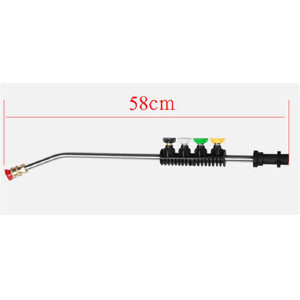 

Metal Car High Pressure Washer Spray Gun W/ Rotating Turbo Nozzle Quick Jet Tip