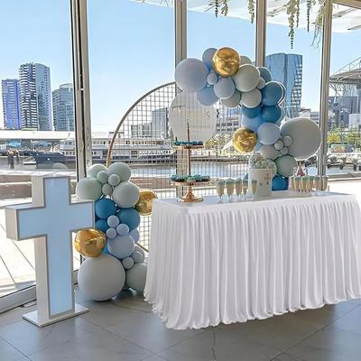 Party Tischrock Geburtstag Plissiert Dessert Tischdecke Überzug Hochzeit Festliche Tischumrandung Babyparty Heimtischdeko