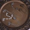 Vintage Leaf Round Flower Chain Cardigan Clip Lady Retro Tassel Buckles Cloak Shirt Scarf Brooch Pin Jewelry