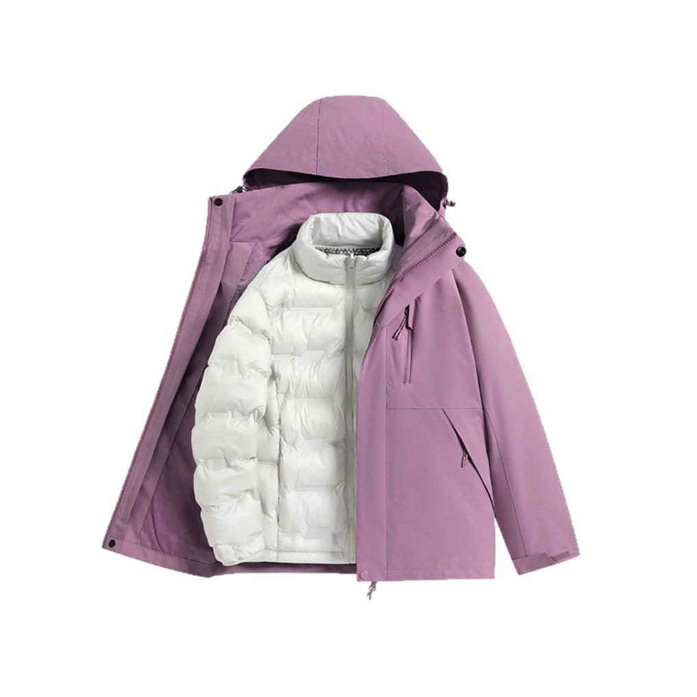 The latest popular down liner jacket autumn and winter men's and women's detachable ski clothing outdoor windproof jacket 90 down