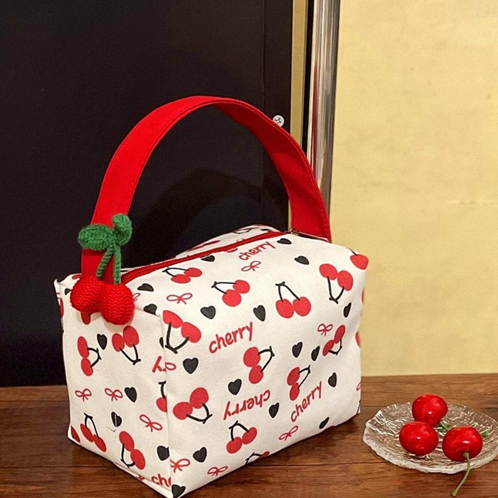 Spacious Bubble Foam Cosmetic Organizer Makeup Pouch with Handle Storage Bag For Travel Essential And Daily Use