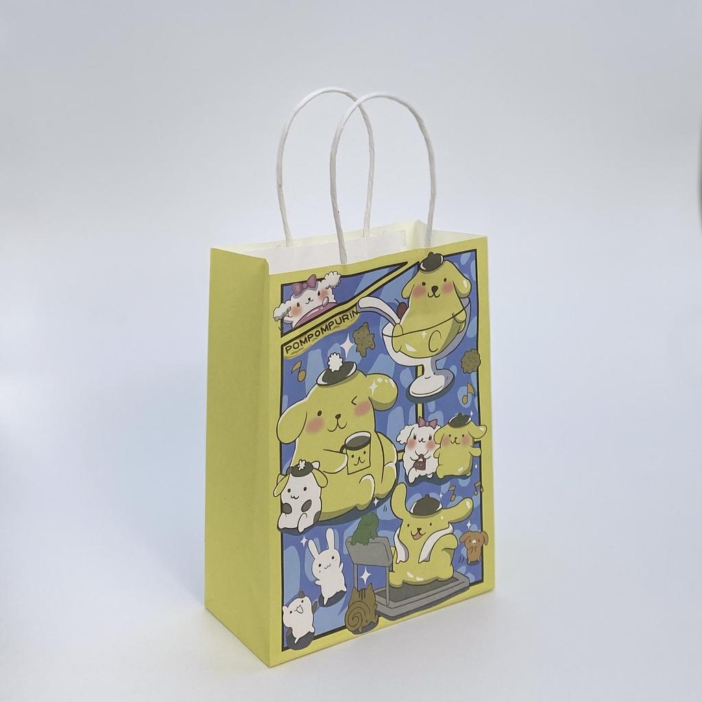 Cute Cartoon Kraft Paper Tote for Jewelry & Small Gifts