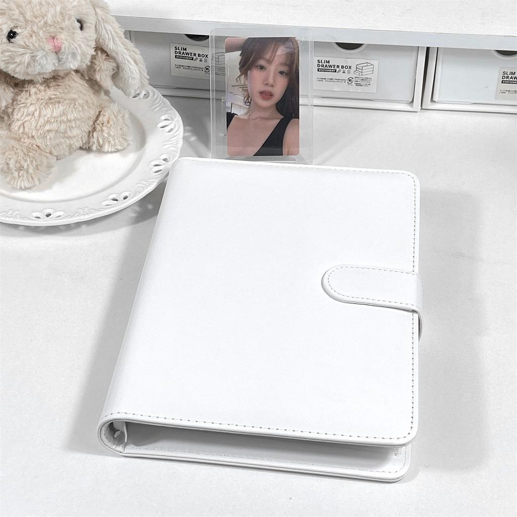 A5 Kpop Idol Binder Photocard Holder PU Photo Album Photocards Collect Book Card Storage Kawaii Stationery