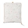 Folding Boston Bag, Large, Miffy HPL0004, B272. Greige Small Flowers