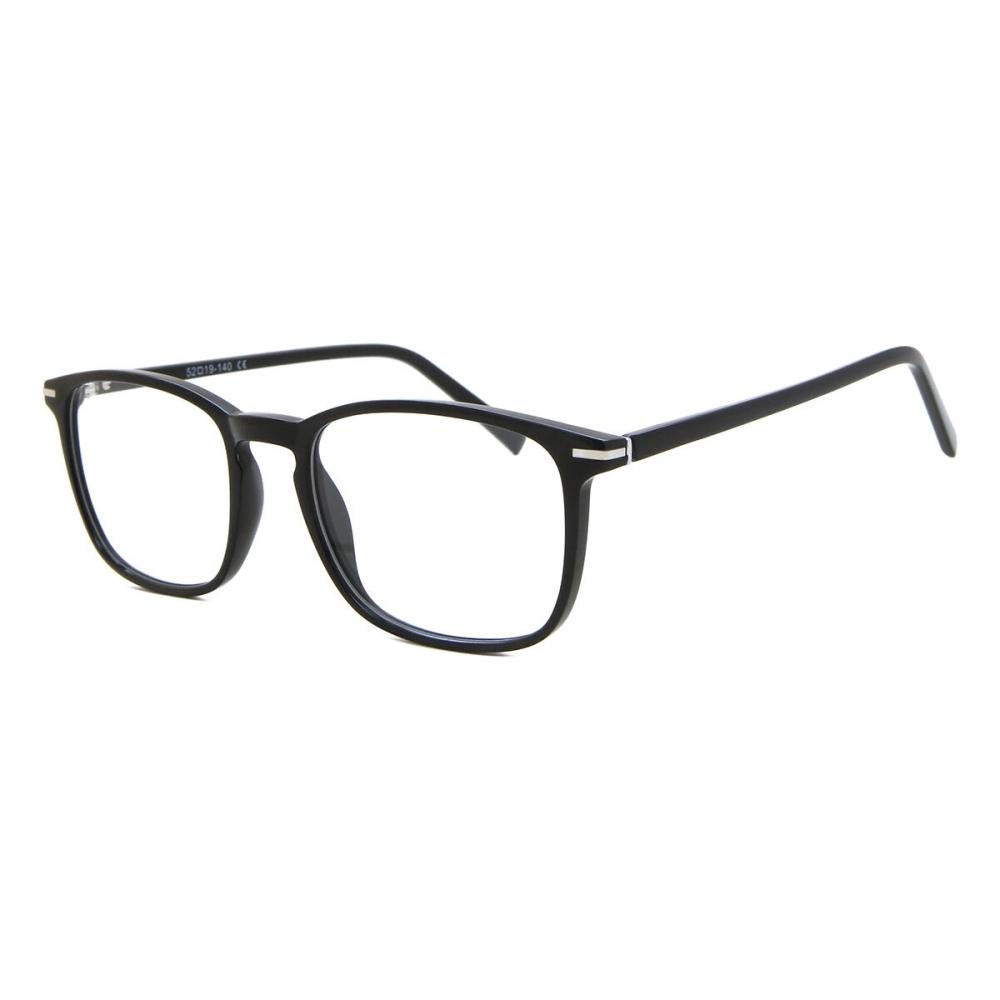 Full Rim Square Black Smartbuy Collection Elk Ac9 Fashion Unisex Eyeglasses