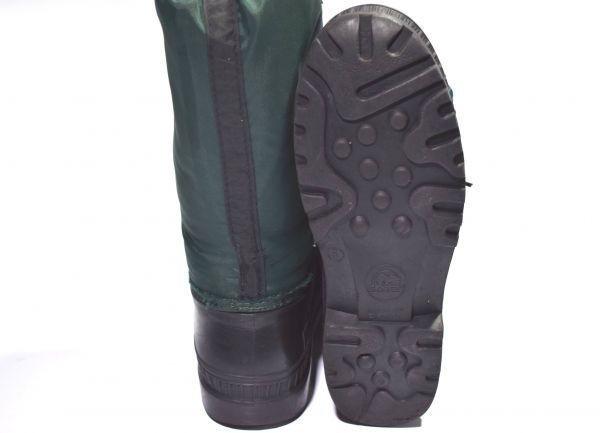 Made in Canada / SOREL Waterproof Leather Snow Boots with Inner Lining Green /23.5cm/(USED)