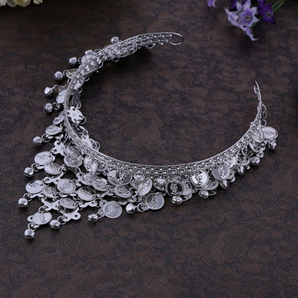 Dam Huvudbonader Magdans Accessoarer Kostym Dans Paljetter Hårband