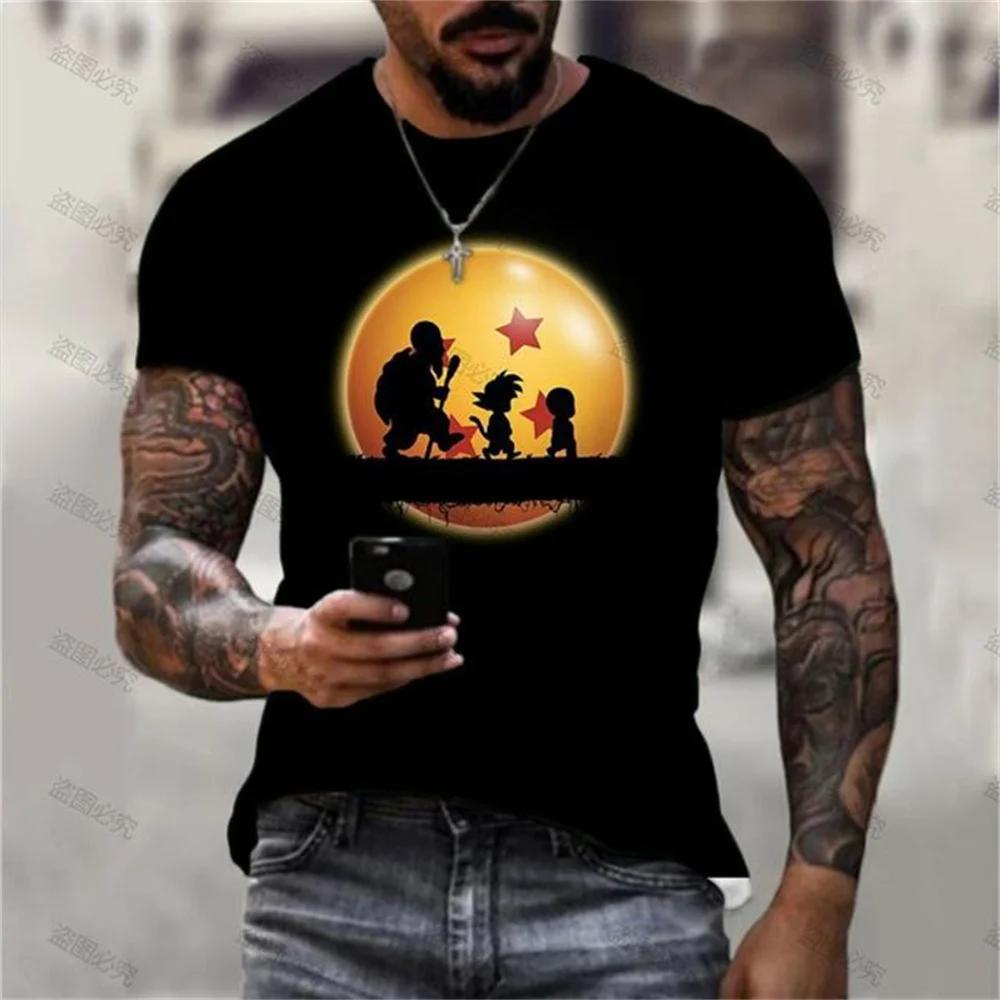 

Футболка с коротким рукавом аниме Gentleman Y2k Dragonballs 2025 года, мужская одежда, новинка лета в топах и футболках, одежда для мальчиков Naruto, футболки 6XL