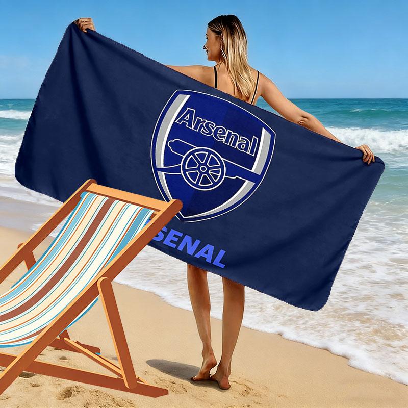 Arsenal Print Beach Towel, Large Soft Quick Dry Towel for Beach Camping Swimming