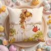 Art Sarah Kay Swing Girl Cushion Cover Short Plush Double-Sided Printing Home Machine Washable In Warm Winter Pillow Case