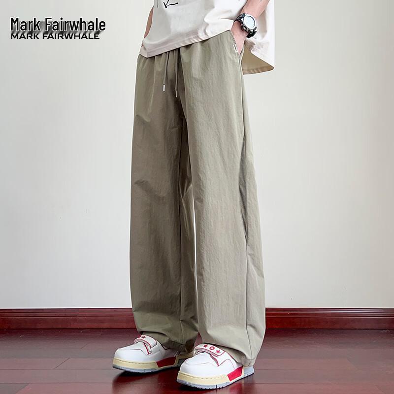 Mark Fairwhale Men's 2026 Summer Breathable Straight-Leg Casual Sport Pants