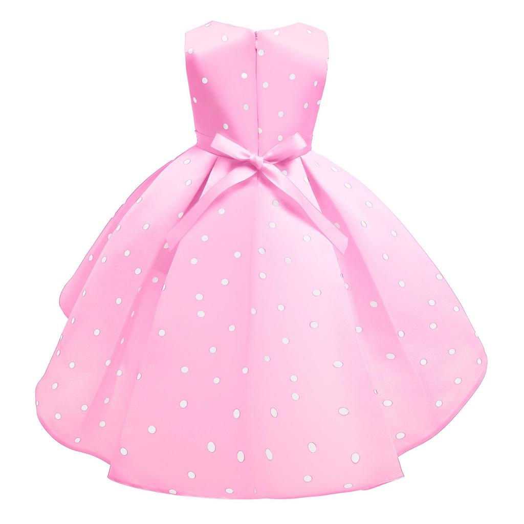 Polka Dot Christmas Princess Dress for Girls - Hot-Selling Evening Wear