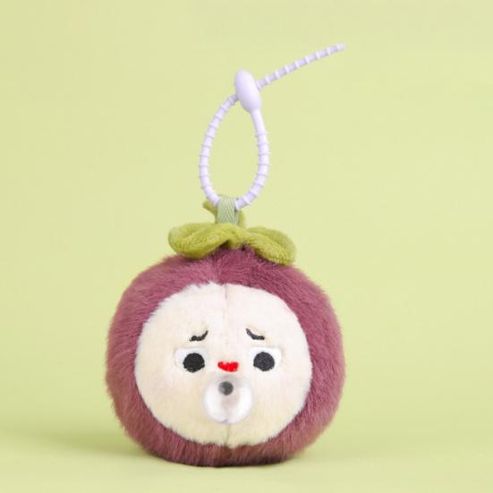 Vegetable Plush Toy Keychain Soft Squeezable Stuffed Animal Keychain Stress Relief Fidget