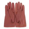 Great HERMES Gloves Serie Button Driving Gloves Bordeaux Lamb Leather Women 6.5 Used