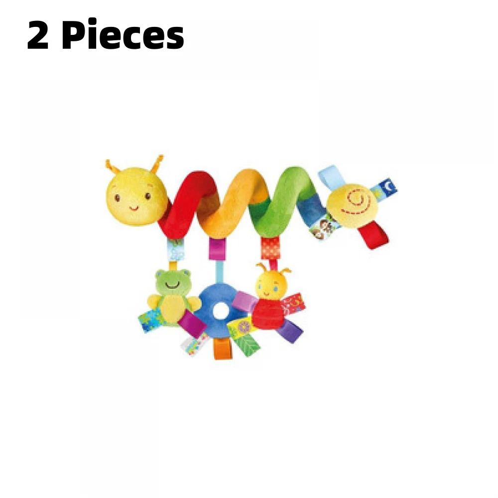 Infant Plush Hanging Toys for Babies 0-6 Months Stroller Car Seat Comfort Doll Crib Mobile Rattles Bed Winding Plush Baby Toy