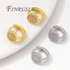 18K Gold Plated Fashion Hoop Earring For Women,Circle Earrings,Jewelry Accessories,Girl Gifts