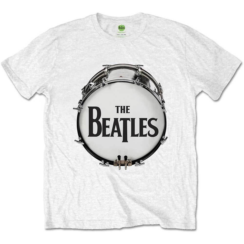 The Beatles Original Drum Skin Official Merchandise T-Shirt White New 4XL