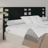 VidaXL Headboard Black 126x4x100 Cm Solid Pine Wood 818764