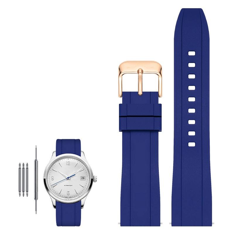 High quality fluororubber strap for Tissot Rado Rolex Tudor Jaeger series watchband quick release silicone watch strap 20mm