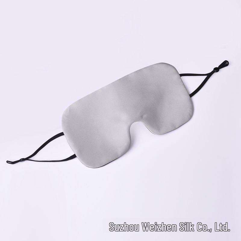Adjustable Double-Sided Mulberry Silk Eye Mask for Sleep and Travel