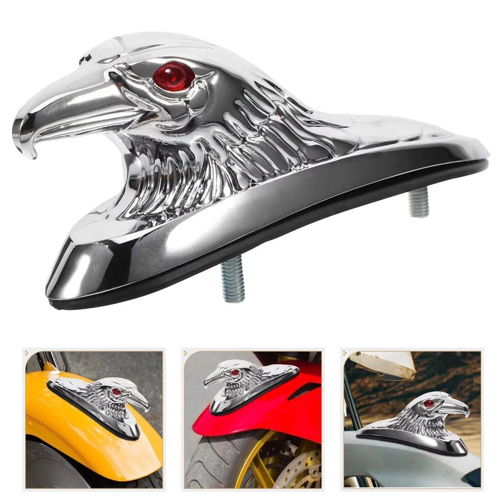 Universal Front Mudguard Decoration Metal Motorcycle Decorative Accessories Motorcycle Eagle Head