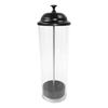 Large Capacity Drinking Straw Holder Plastic Clear Drinking Straw Dispenser with Lid Drinking Straw Organizer Dining Room