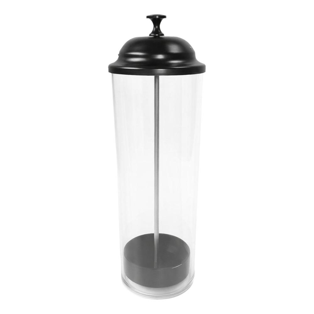 Plastic Drinking Straw Dispenser Large Capacity Drinking Straw Organizer Dining Room чёрный