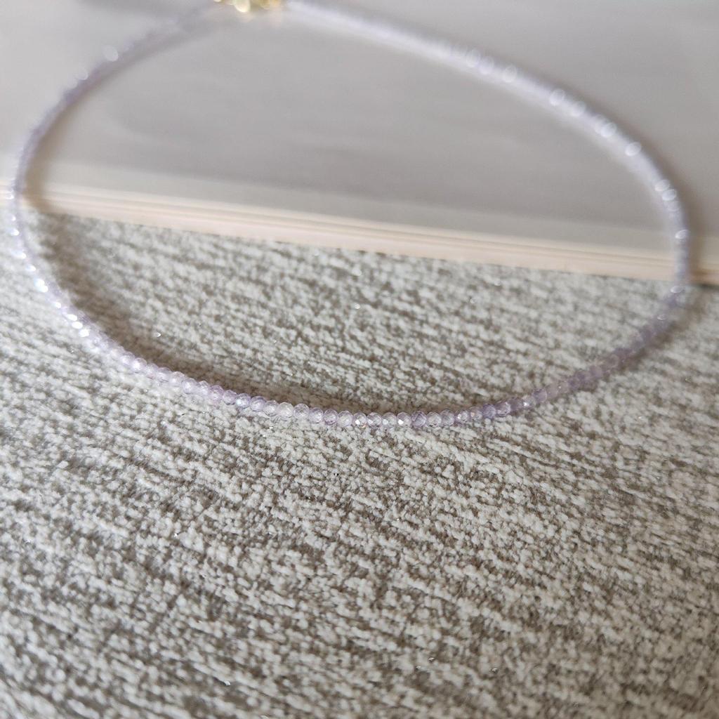 Delicate Japanese-Korean Zircon Beaded Crystal Necklace: Versatile Summer Accessory
