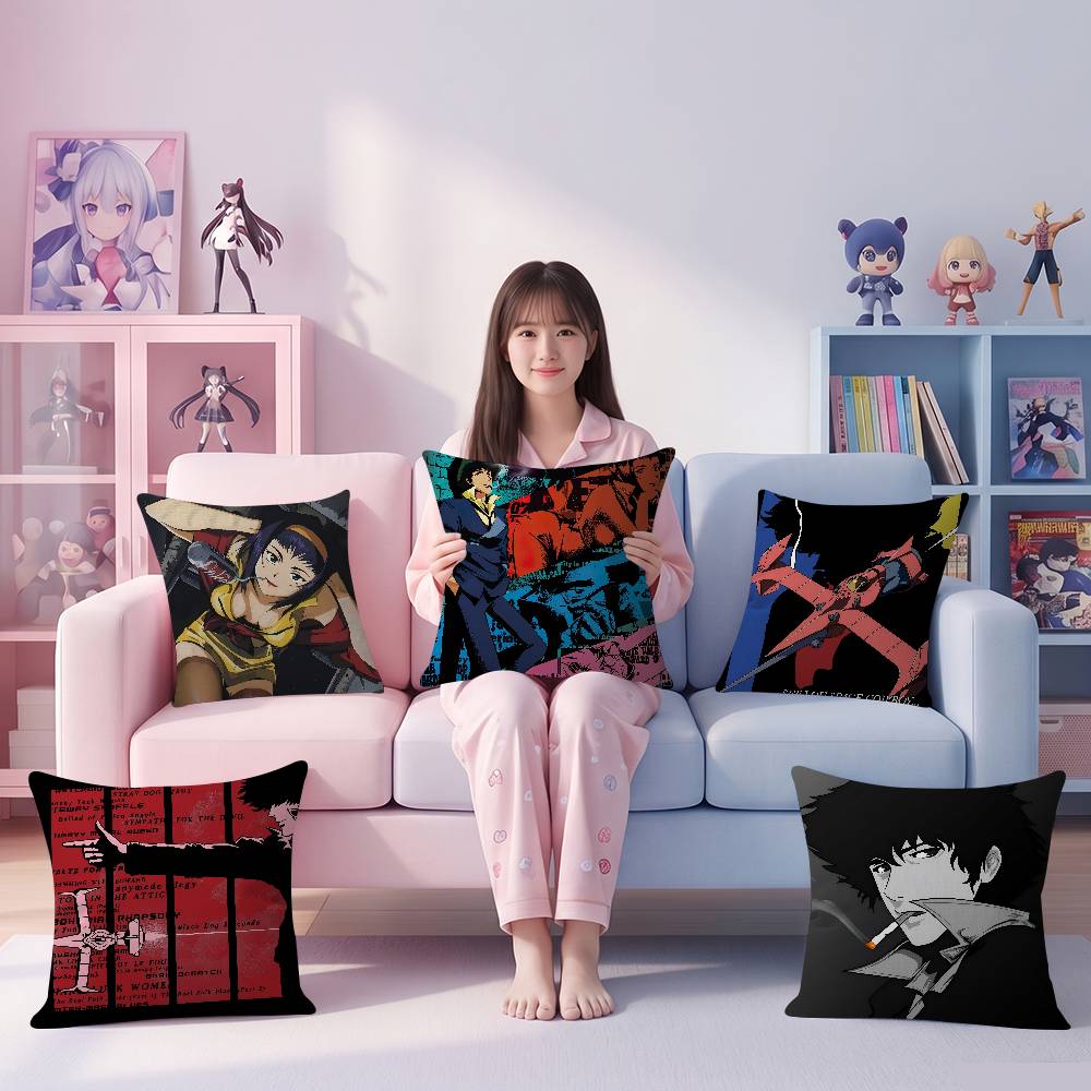 Pillow Gift Home Office Decoration Bedroom Sofa Car Cushion Cover Case x Cool CCowboys Bebop Anime
