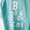 New MLB Boston Red Sox Basic Collection SS25 T Shirt Unisex Heather Gray Mint Green 3ATSB0753-43MTM