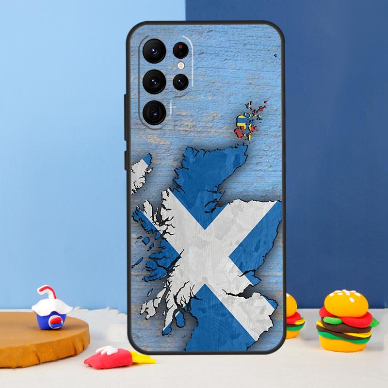 Scotland Scottish Flag Phone Case For Samsung Galaxy S24 S25 Ultra S9 S10 S20 S22 S21 S23 Plus S24 FE Cover Coque