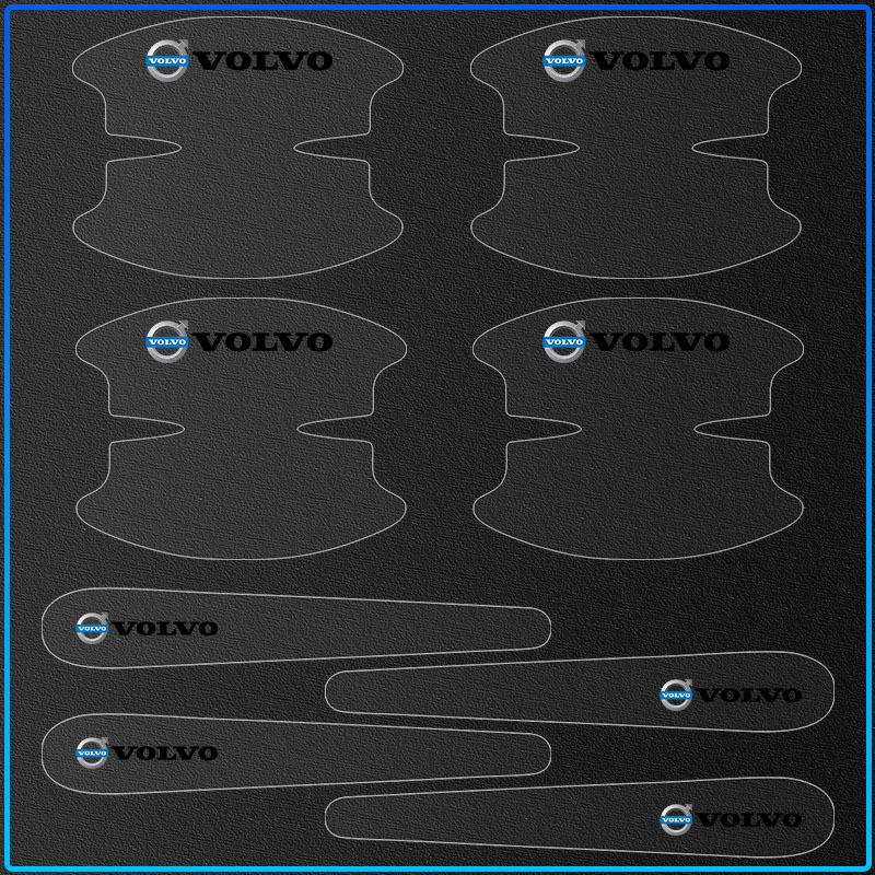 For Volvo Rdesign XC90 S60 XC60 V70 S80 S40 V50 V40 V60 C30 S70 8Pcs Transparent Car Door Handle Bowl Anti Scratch Protective Sticker