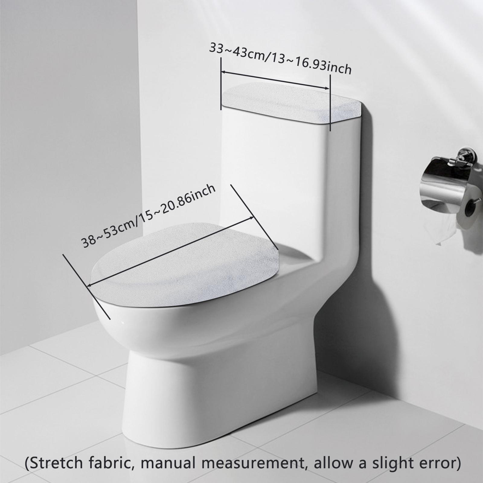 

Чохол на кришку бачка унітазу, стрейч-оксамит, набір чохлів для туалету у ванну, м яка зручна універсальна подушка для унітазу, аксесуари для ванної кімнати сірий