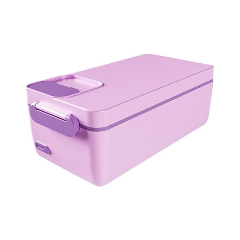 Portable Electric Lunch Box 1L Capacity Thermal Food Warmers Lunch Heating Box For Work School Camping And Home Use