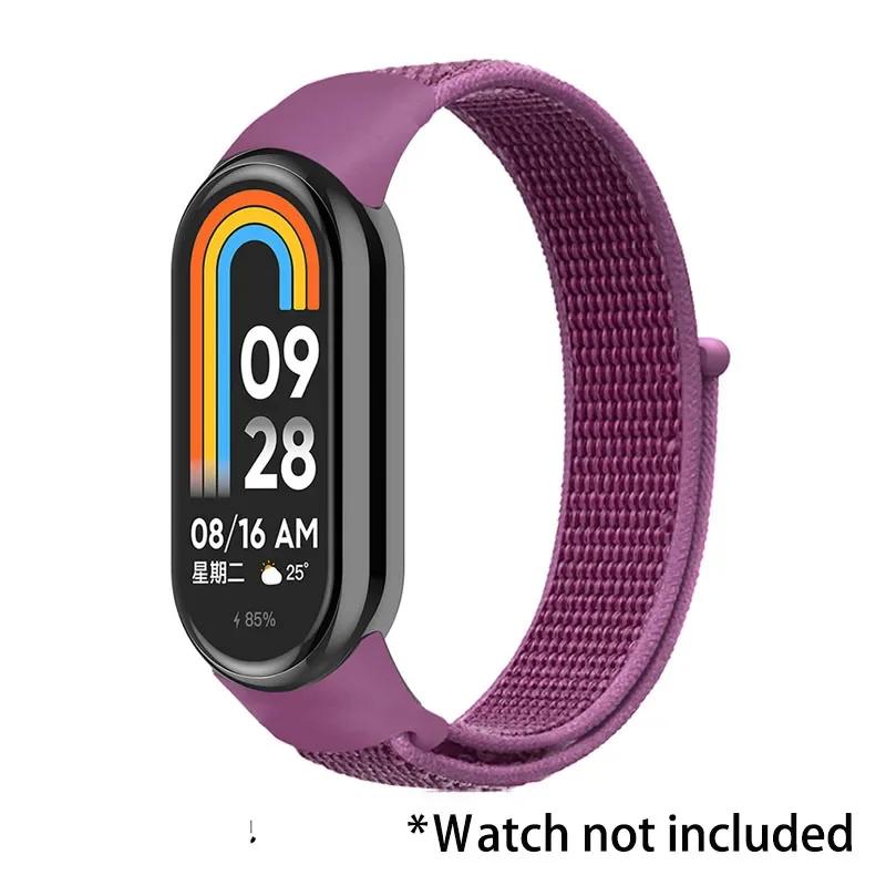 Nylon Loop Strap for Xiaomi Mi Band 9 8 7 6 5 4 3 Breathable Wristband Smartwatch Bracelet Sports Pulsera Watchband Miband 9 NFC