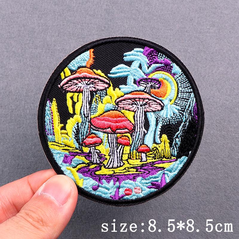Hip Hop Punk Embroidery Patches For Clothing Thermoadhesive Patch Iron On Patches On Clothes Tarot Cards Skull Patch For Clothes