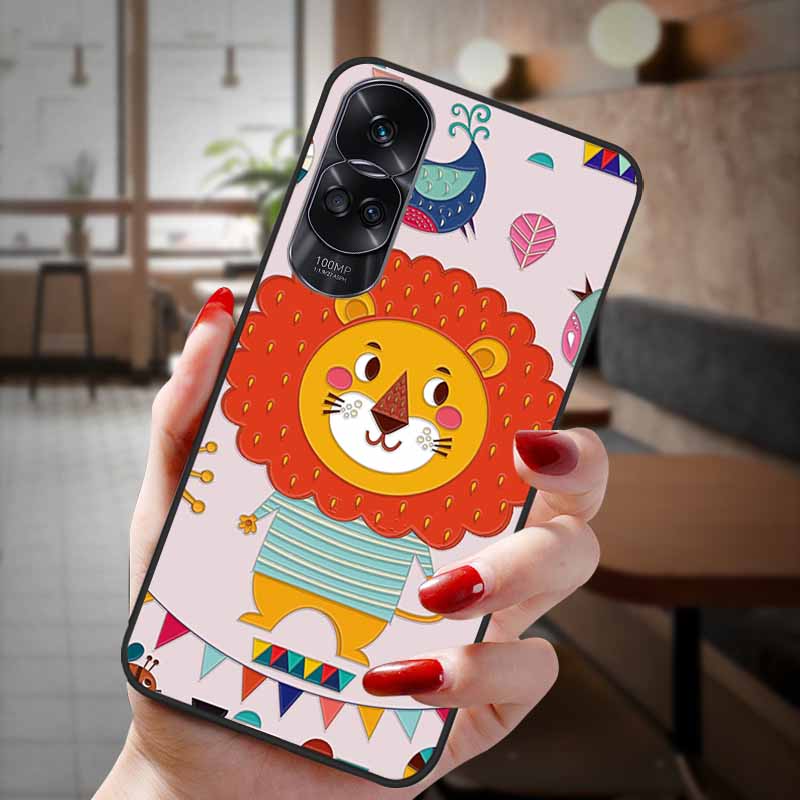 For Honor 90 Lite 5G Case 3D Flower Relief Emboss Silicon Back Cases For Honor 90 Cover Honor90 Pro 90Pro 90Lite Soft Protective
