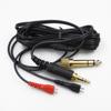 Replacement Headset Audio Cable Black Plastic 2 Meter Earphone Accessories