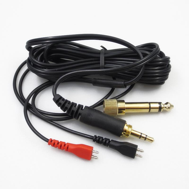 Replacement Headset Audio Cable Black Plastic 2 Meter Earphone Accessories