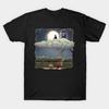 Asian Size Men Print T-shirt Above The Clouds No-Cut Heat Transfer Print Cotton Tshirt
