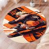 Naruto Round Area Rug Anime Cartoon Pattern Soft Non-Slip Floor Carpet For Bedroom Living Room Kids Room Playroom Home Decor Mat