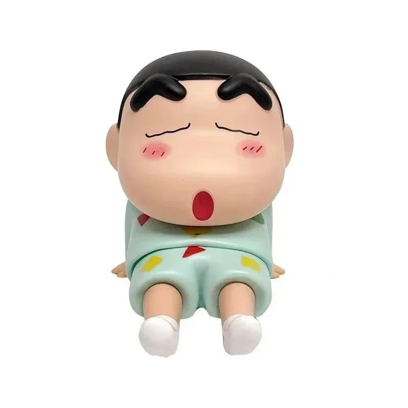 Cute New Crayon Anime Phone Holder Cartoon Desktop Ornaments Doll Support Watching Decorations TV figure for Poseable Articulated Scale Detailed