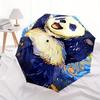 1pc Panda Art Automatic Umbrella with 8-Rib Compact Design, Foldable & Portable for Outdoor Leisure, Everyday Use198
